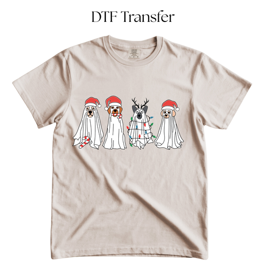 Christmas Dogs DTF Transfer