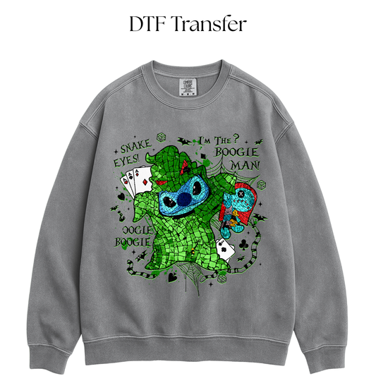 Blue Alien Snack Eyes DTF Transfer