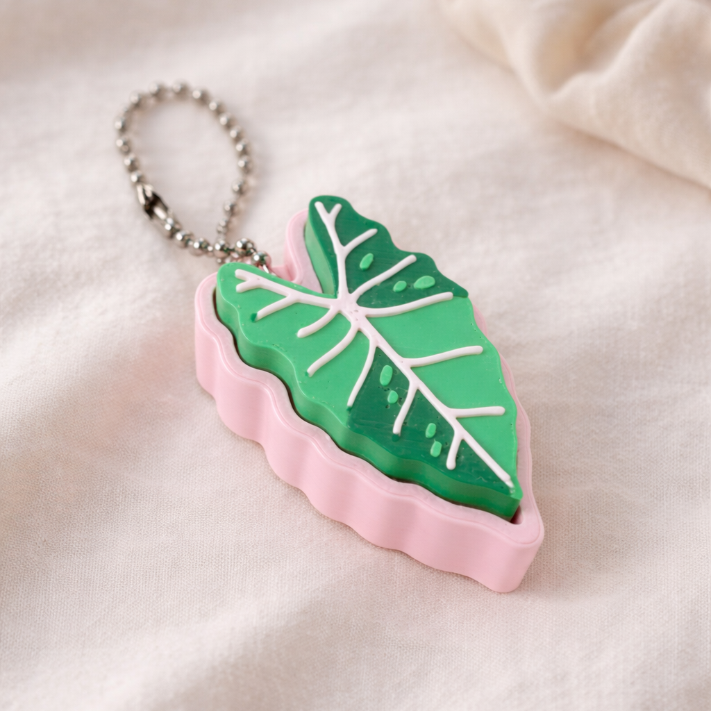 Alocasia Fidget Clicker Pink - Pre Made