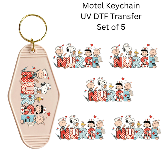 Snoop Nurse Set of 5 Keychain Transfers