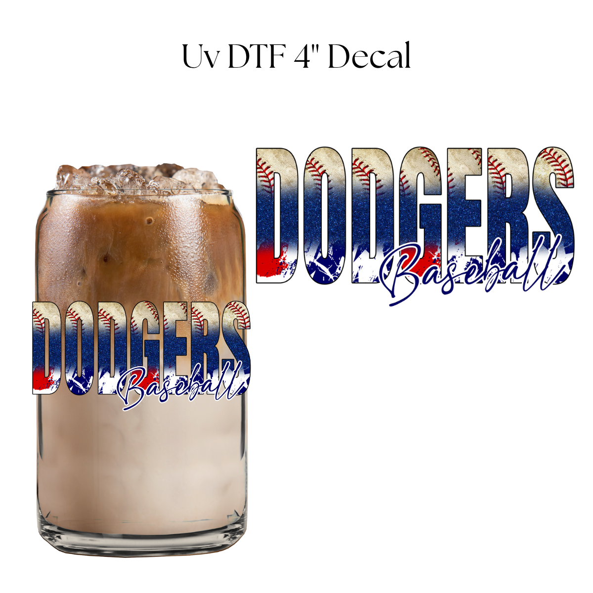 Dod Baseball 4” UV DTF Decal