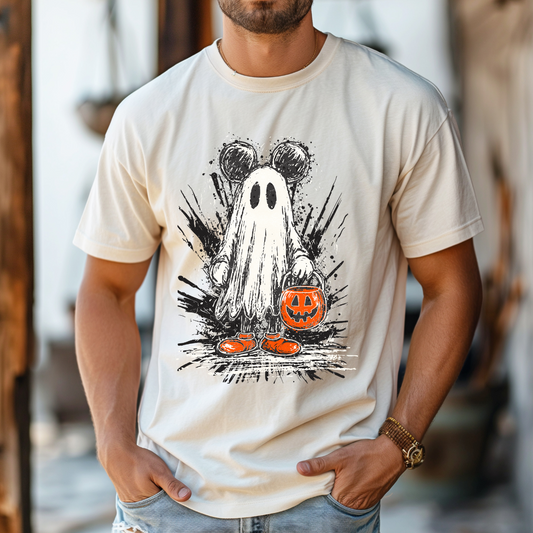Boy Mouse Ghost Dtf Transfer