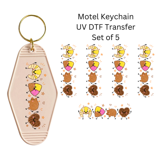 Panecitos Dulces Set of 5 Keychain Transfers