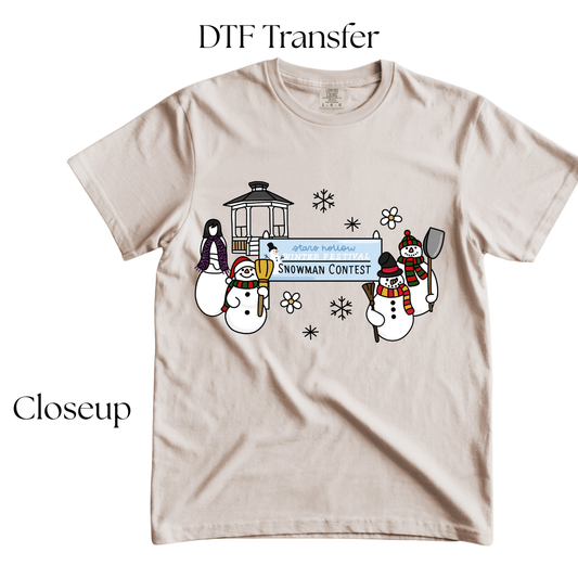 SH Snowman Contest DTF Transfer