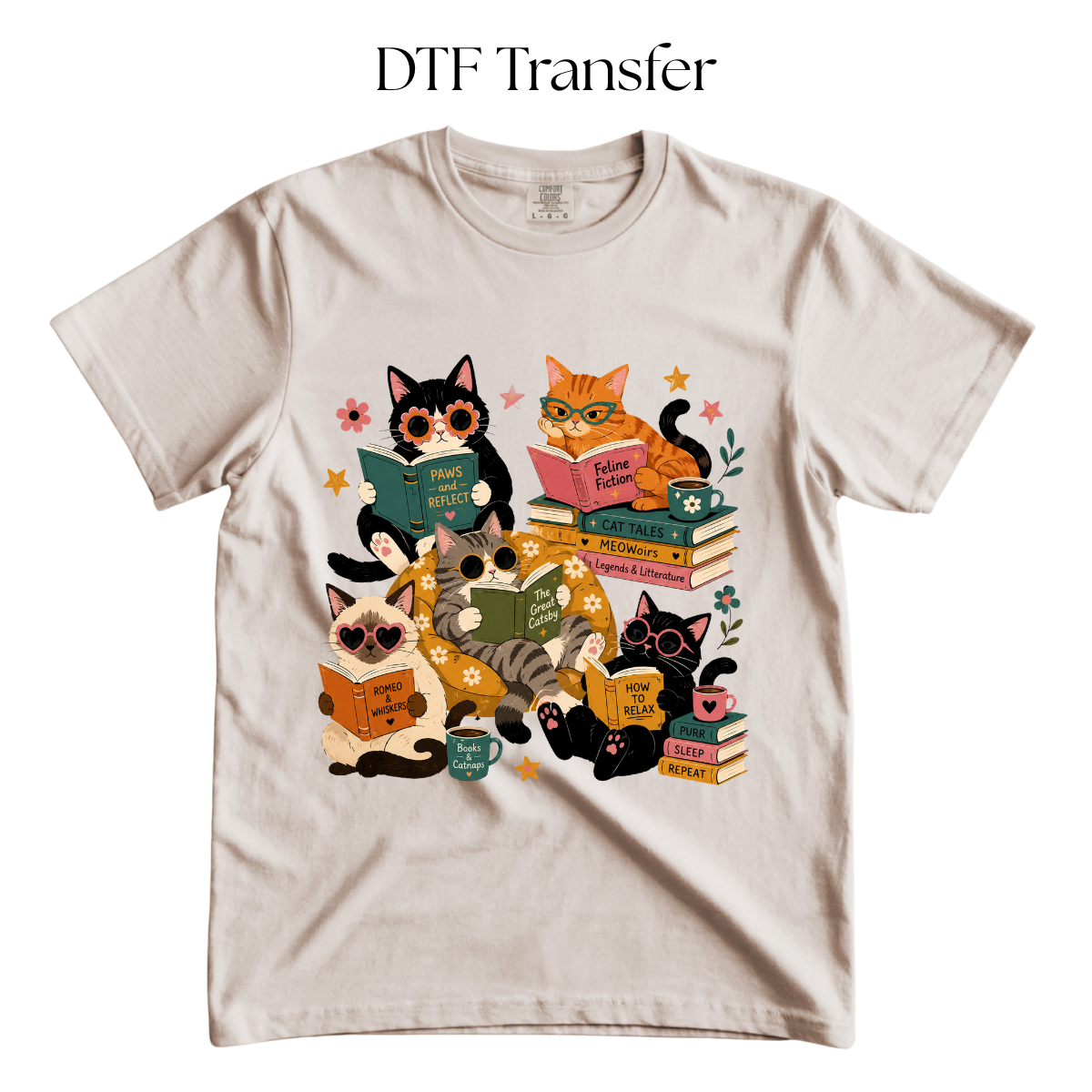 Feline Fiction DTF Transfer