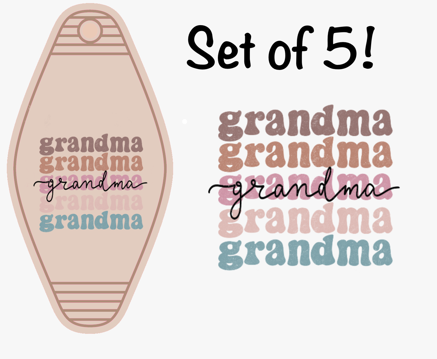 Grandma 4x (MOTEL KEYCHAIN)