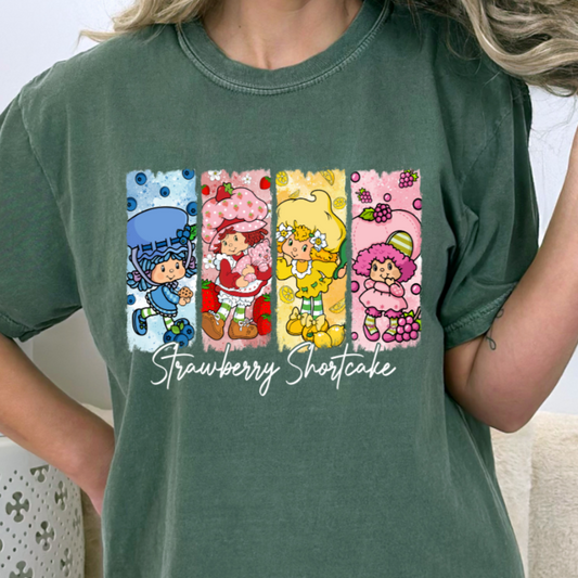 Strawberry Girl Friends Dtf Transfer