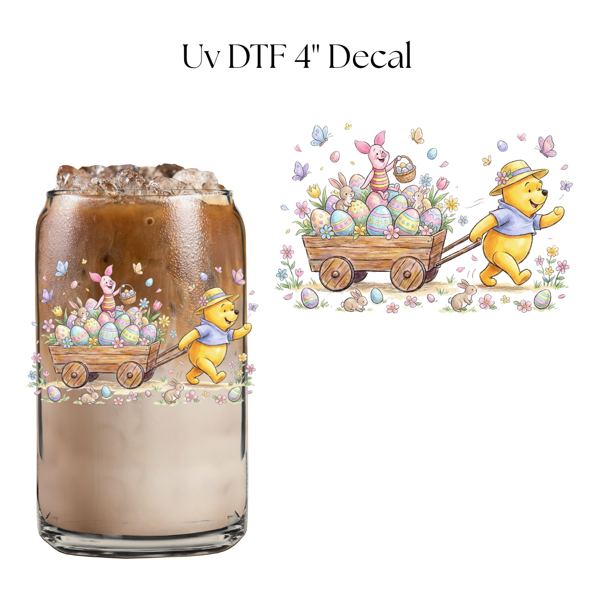 Bear Easter 4” UV DTF Decal