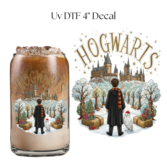 Wizard Castle Christmas 4” UV DTF Decal