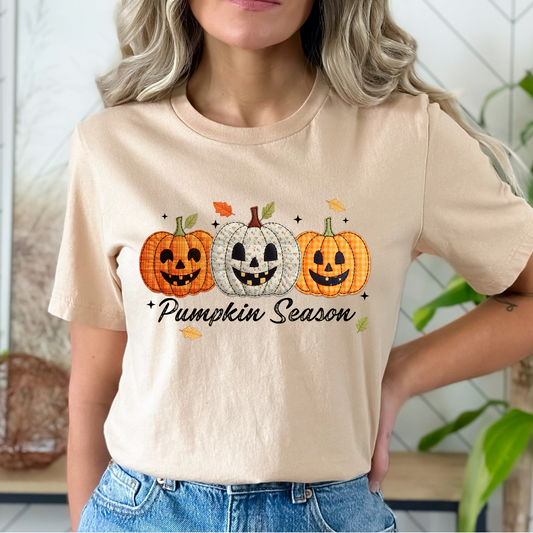 Pumpkin Season Stitches Dtf Transfer