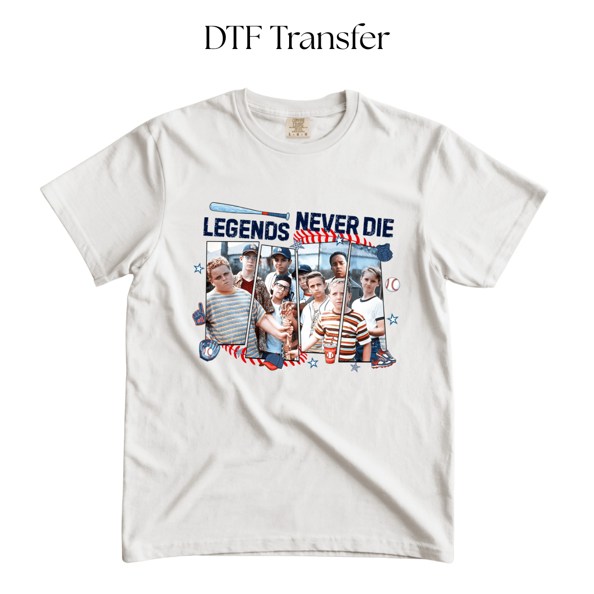 Legends Never Die DTF Transfer