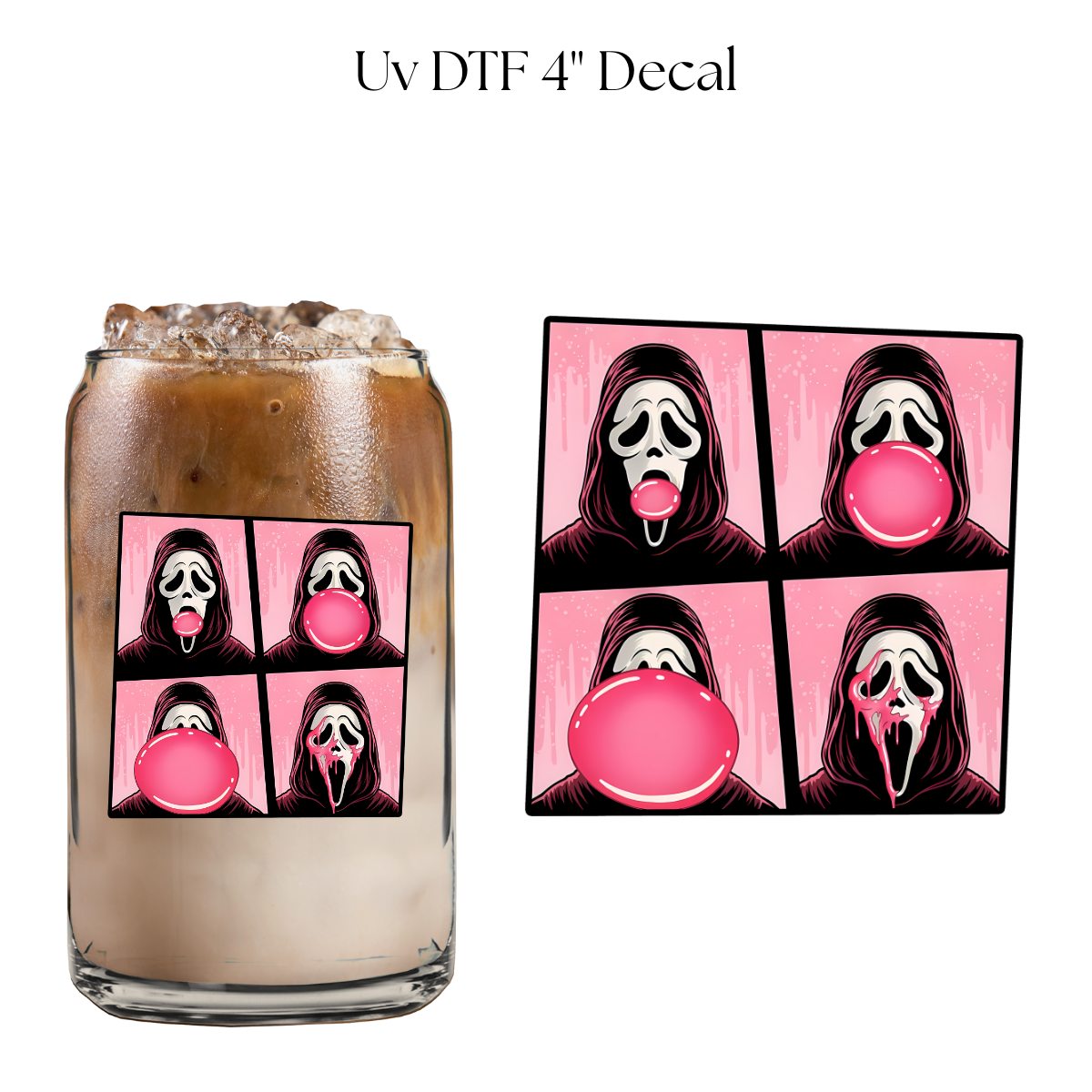 Scream Gum 4” UV DTF Decal