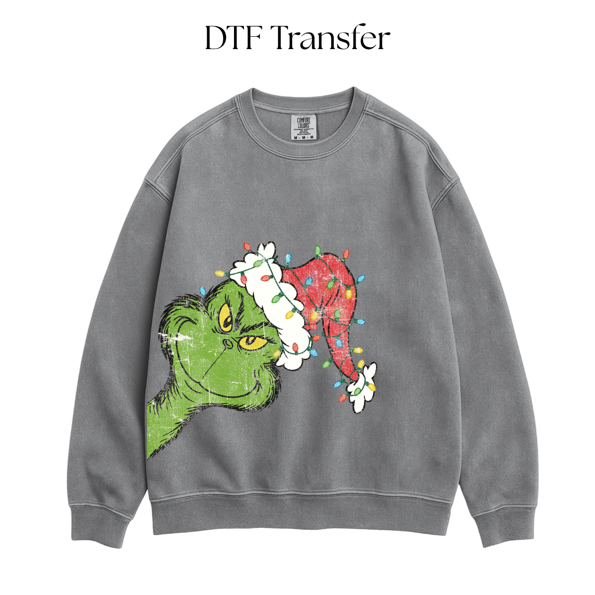 Distressed Green Monsters Side DTF Transfer
