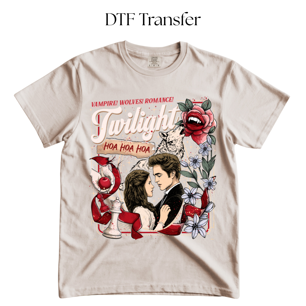 Vampire! Wolves! Romance! DTF Transfer