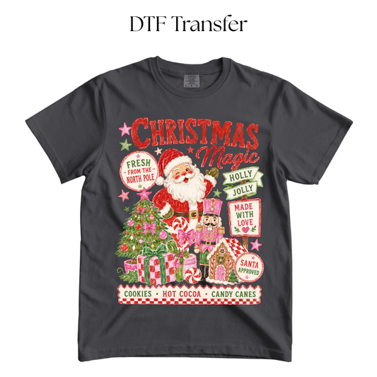 Christmas Magic DTF Transfer
