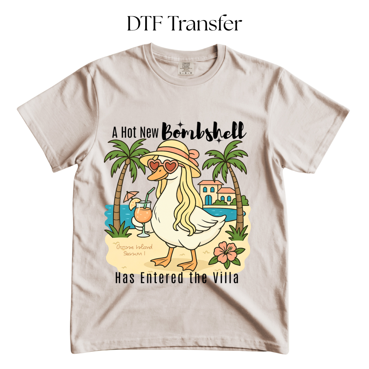 Goose New Bombshell DTF Transfer