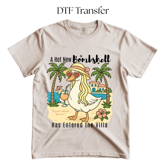 Goose New Bombshell DTF Transfer