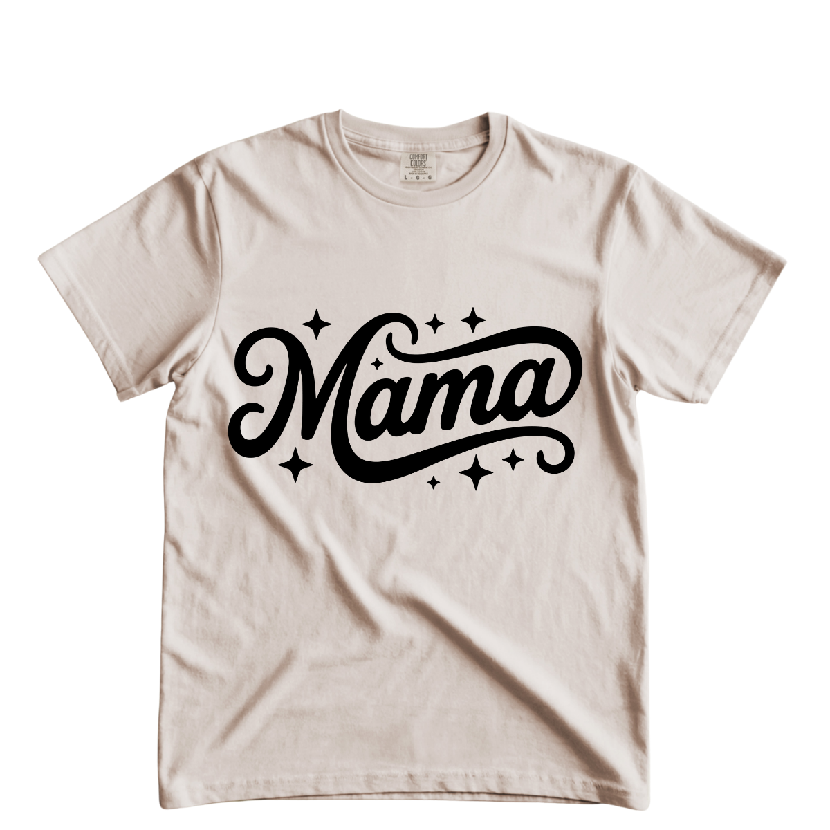 MAMA Black Single Color DTF Transfer
