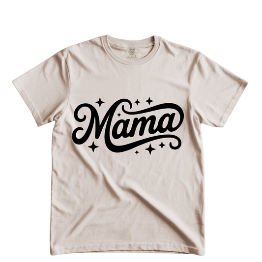 MAMA Black Single Color DTF Transfer