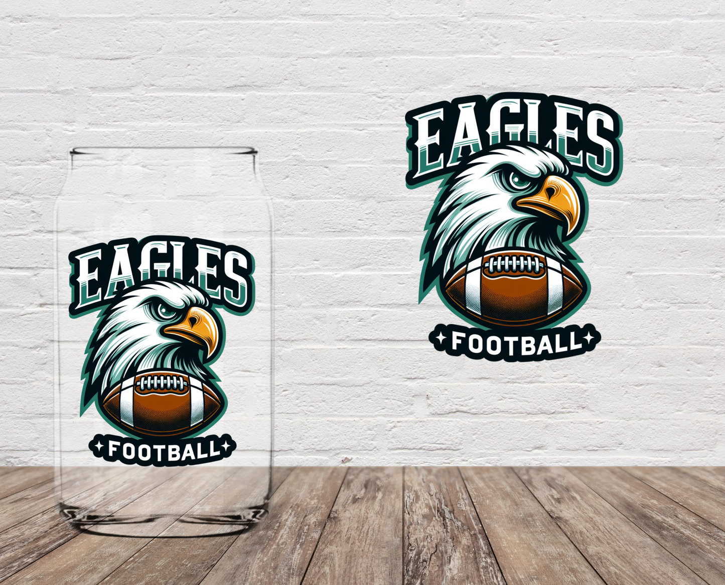 Eagles Football 4" UV DTF