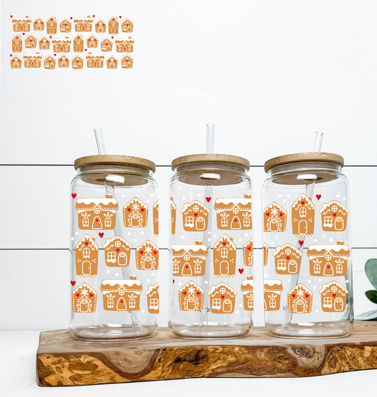 Gingerbread Houses UV DTF