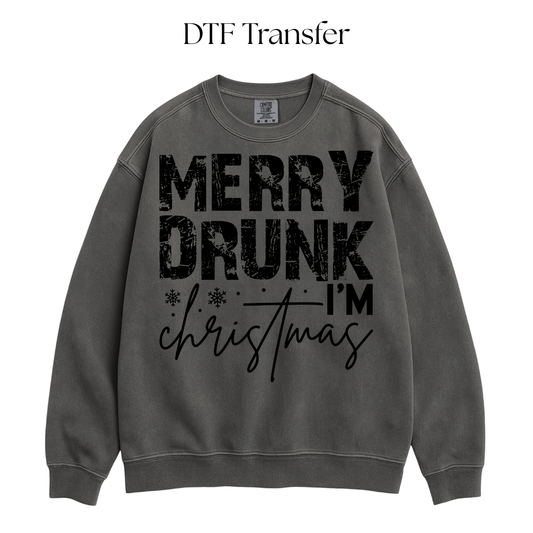 Merry Drunk DTF Transfer