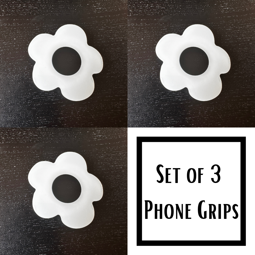 White Flower PHONE GRIP