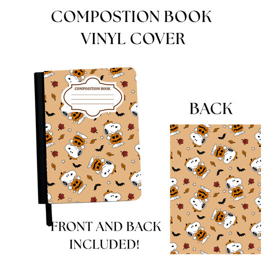 Snoop Pumpkin Composition Notebook Vinyl Cover
