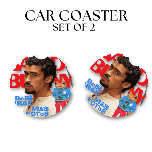 Bad Rabbit Poke Round Car Coaster UV DTF Transfer