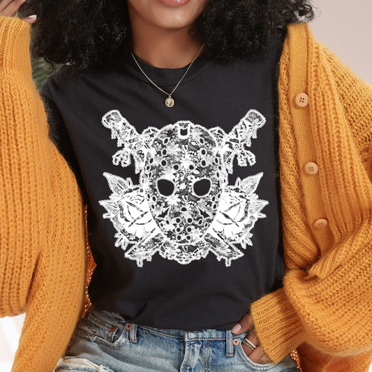 Lace Horror SINGLE Color DTF Transfer (Print to Order)