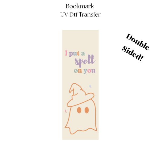2" I Put a Spell on You UV DTF Bookmark Transfer