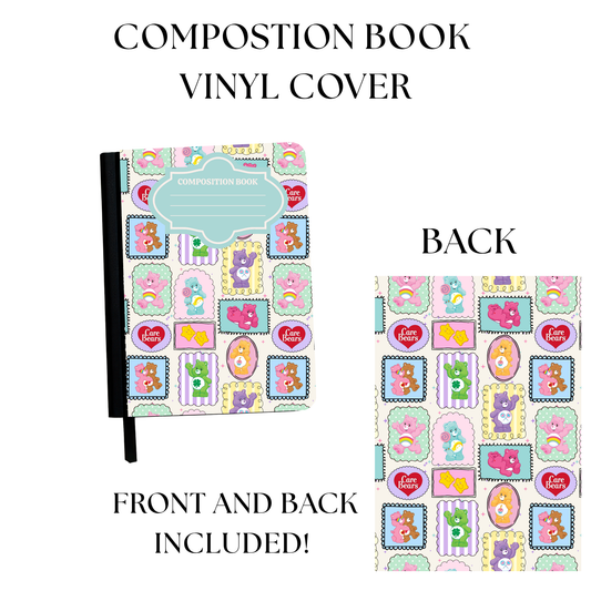 Colorful Bears Composition Notebook Vinyl Cover UV PRINTED
