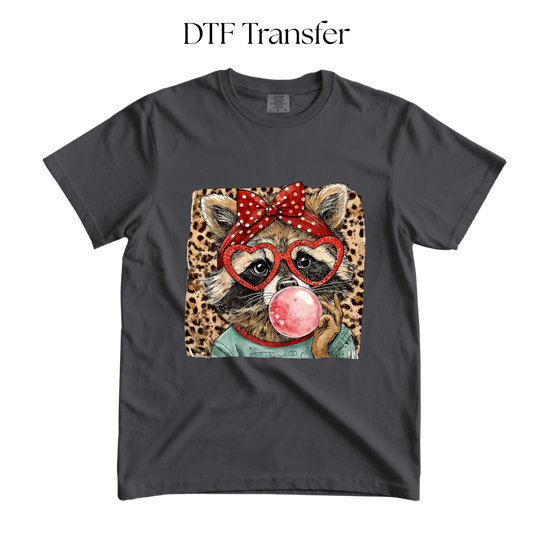 Raccoon Gum DTF Transfer