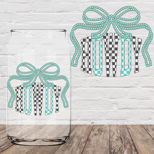 Teal Howdy 4" UV DTF (Print to Order)
