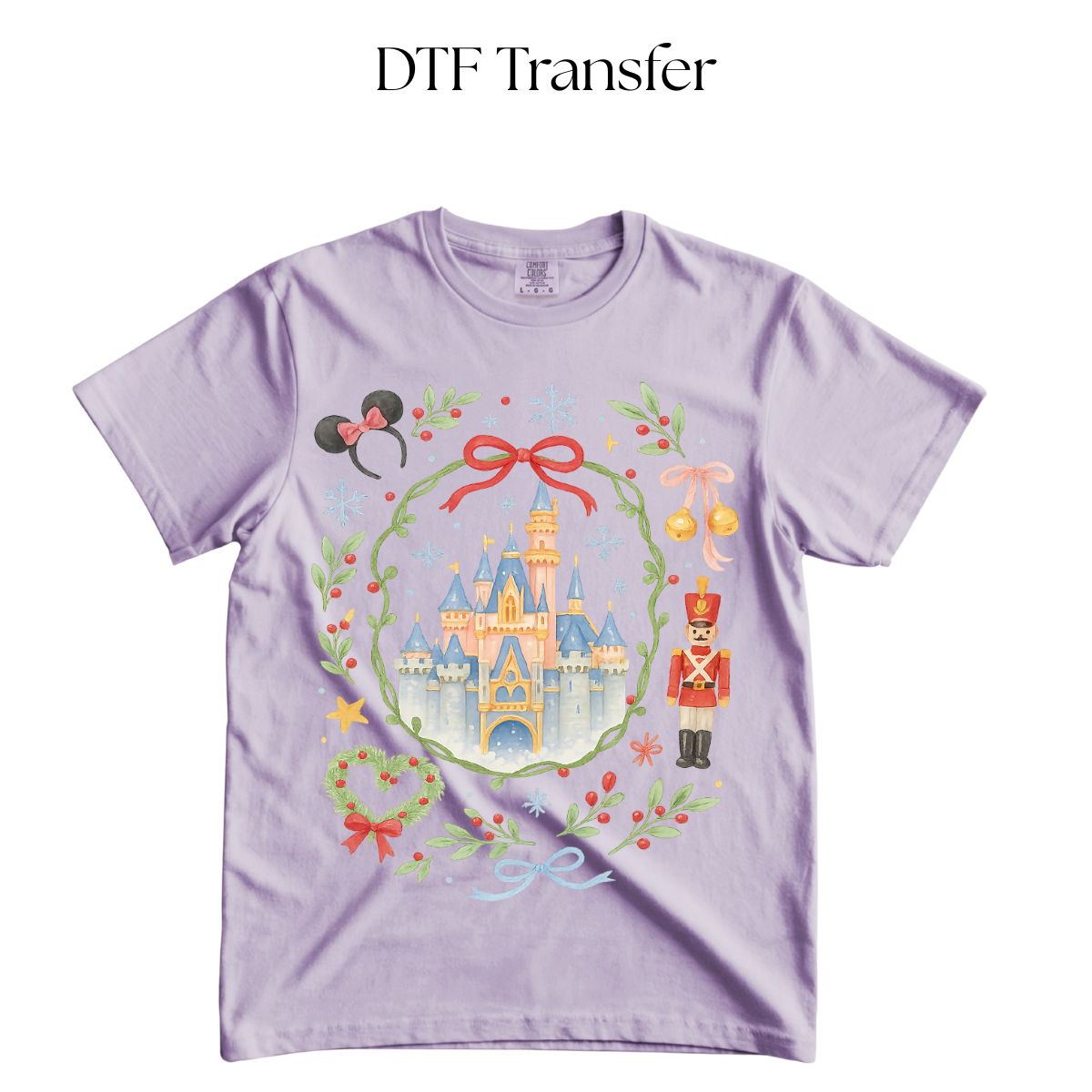 Christmas Castle DTF Transfer