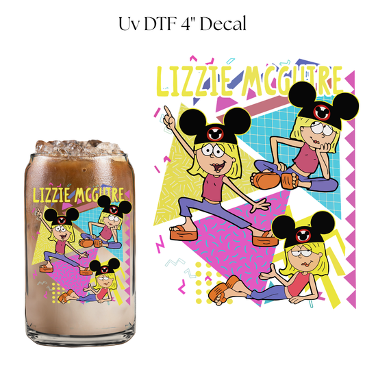 Liz Girl 4” UV DTF Cup Decal