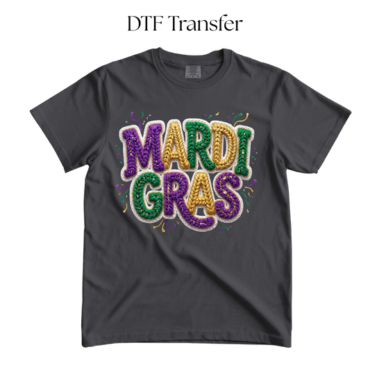 Mardi Gras DTF Transfer
