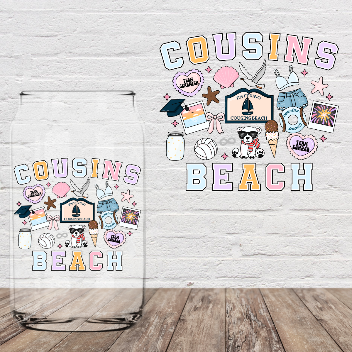Cousins Beach 4" UV DTF