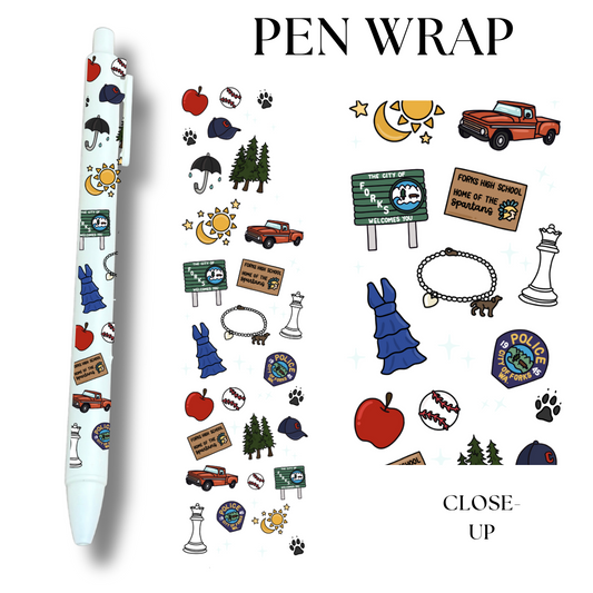 Fork Things UV DTF Wrap For Ballpoint Pen