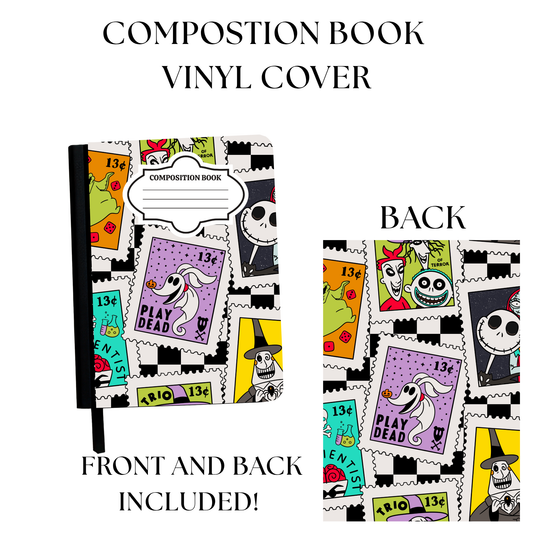 Skeleton Composition Notebook Vinyl Cover