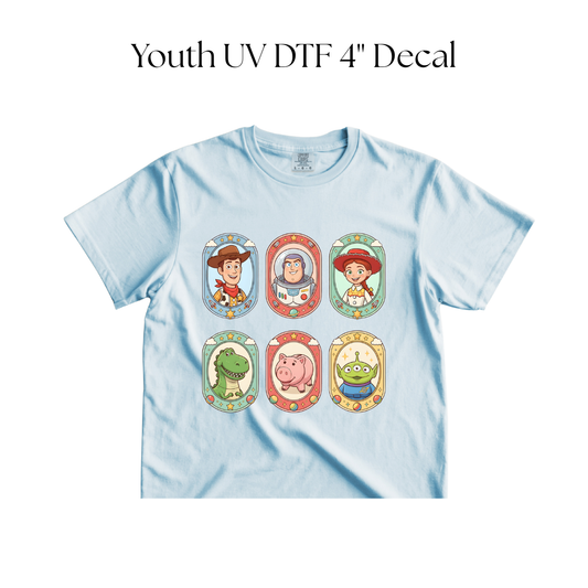 YOUTH Toy Characters Frames DTF Transfer