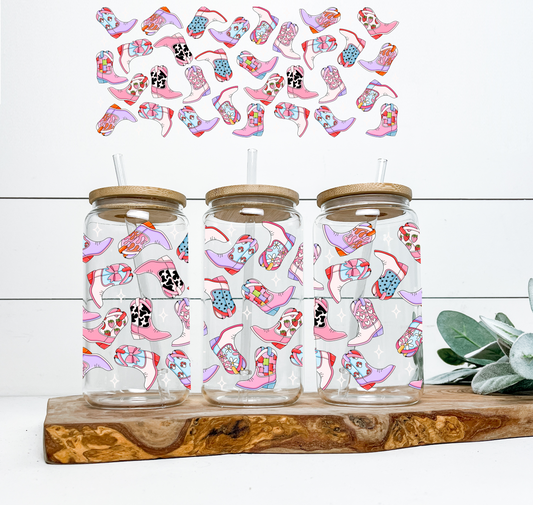 Cowgirl Boots UV DTF Wrap