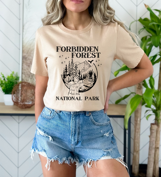 Forbidden Forest (BLACK) SINGLE COLOR DTF TRANSFER