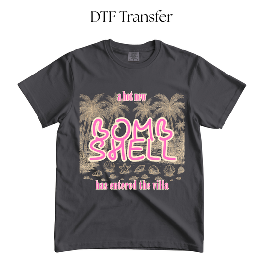 Pink New Bombshell DTF Transfer