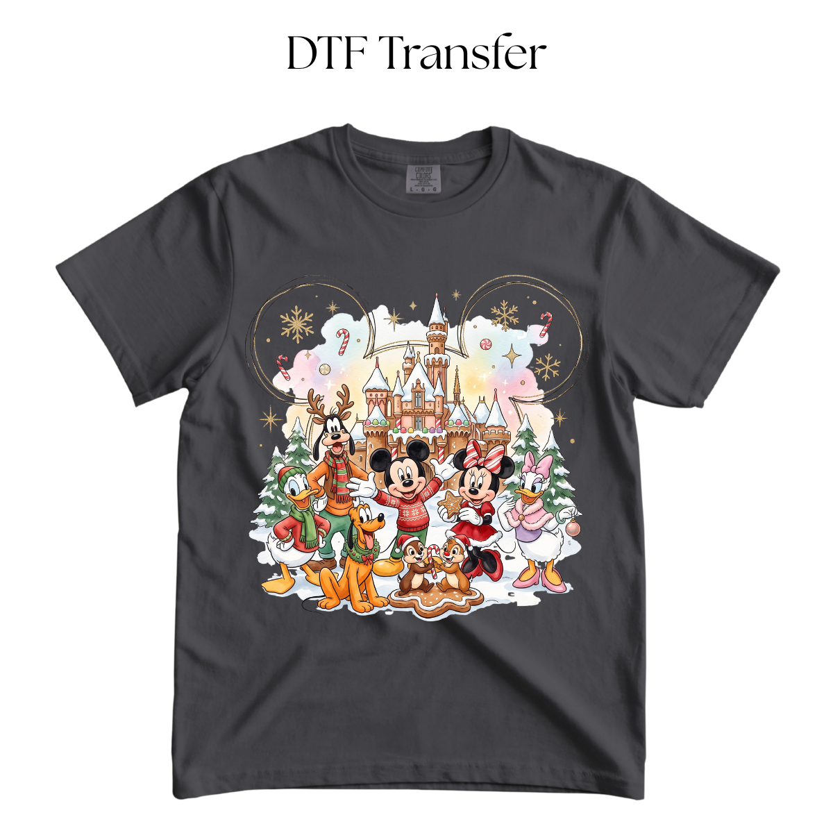 Enchanted Christmas Mouse Friends DTF Transfer