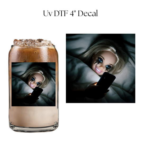 Late Night Scrolling 4” UV DTF Decal