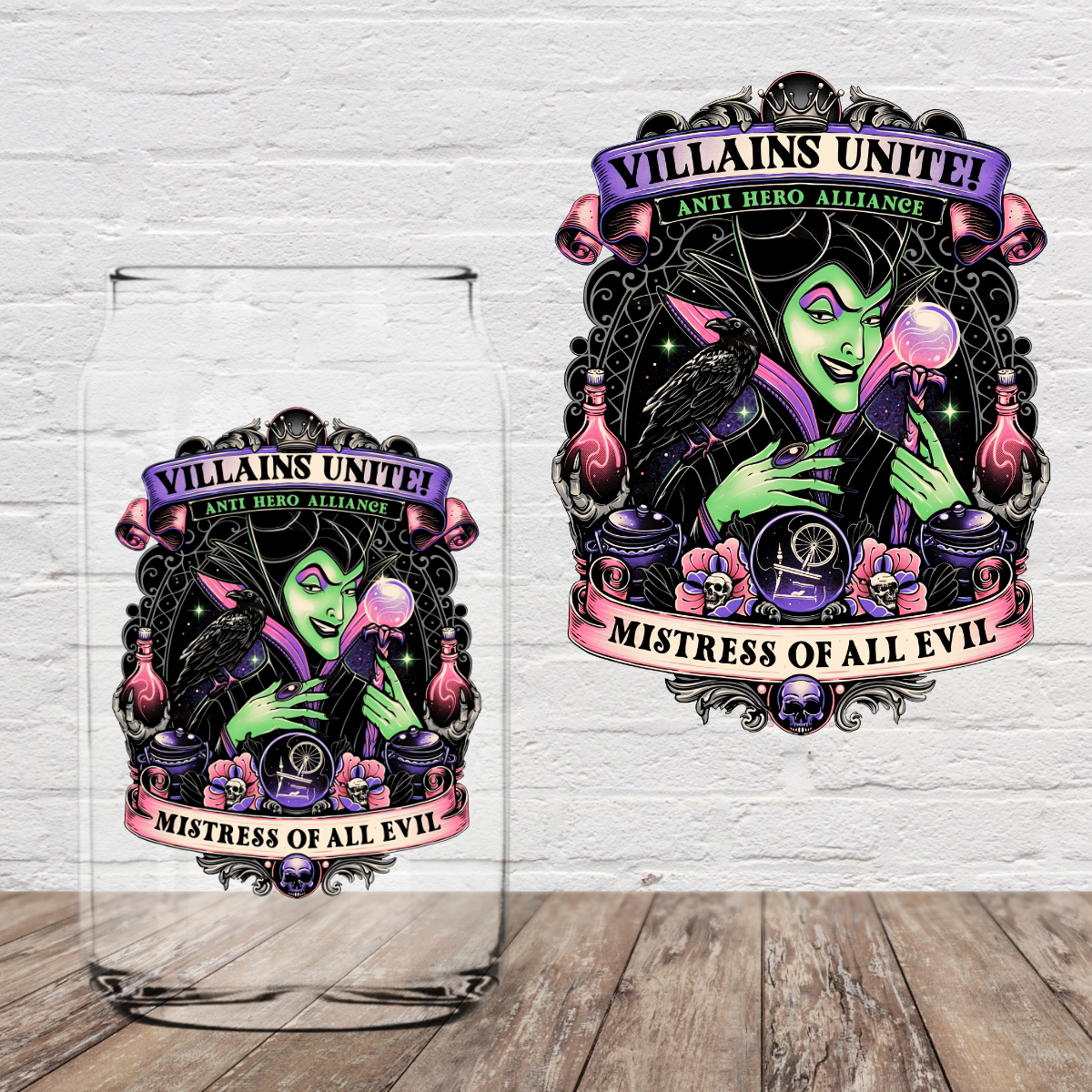 Mistress of Evil 4" UV DTF (print to order)