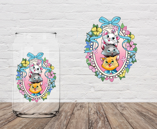 Three Magical Cats 4" UV DTF
