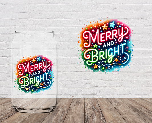 Merry & Bright 4" UV DTF