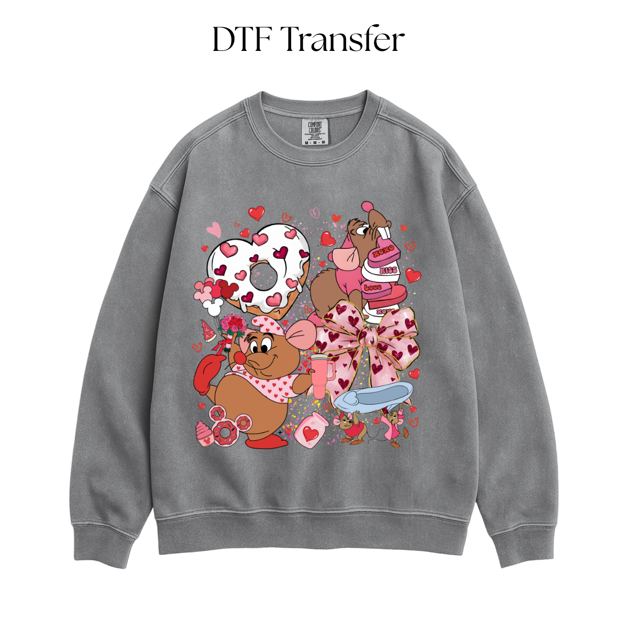 Valentines Ella Mouse DTF Transfer